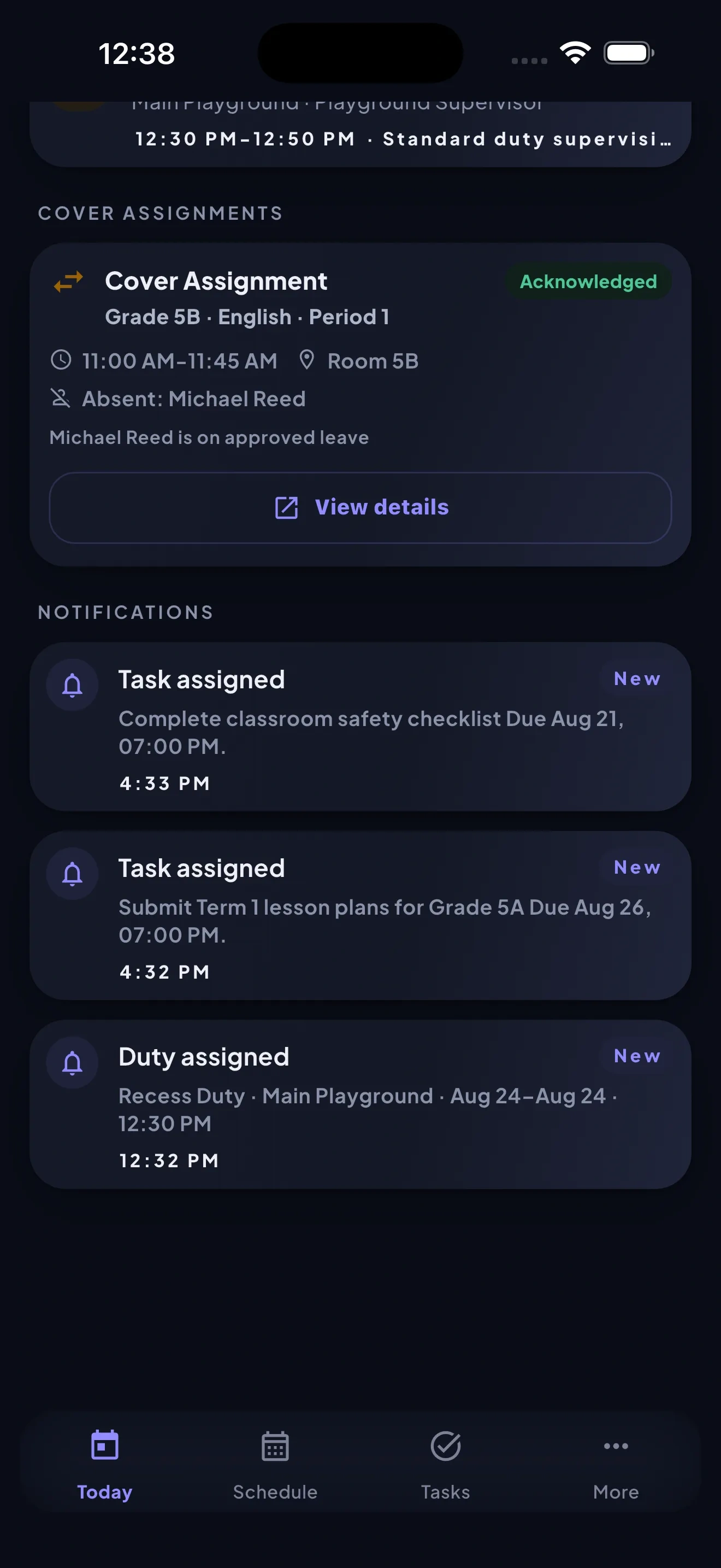 StaffHub mobile Cover screen
